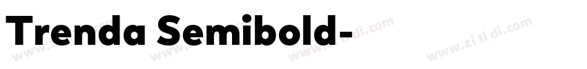 Trenda Semibold字体转换
